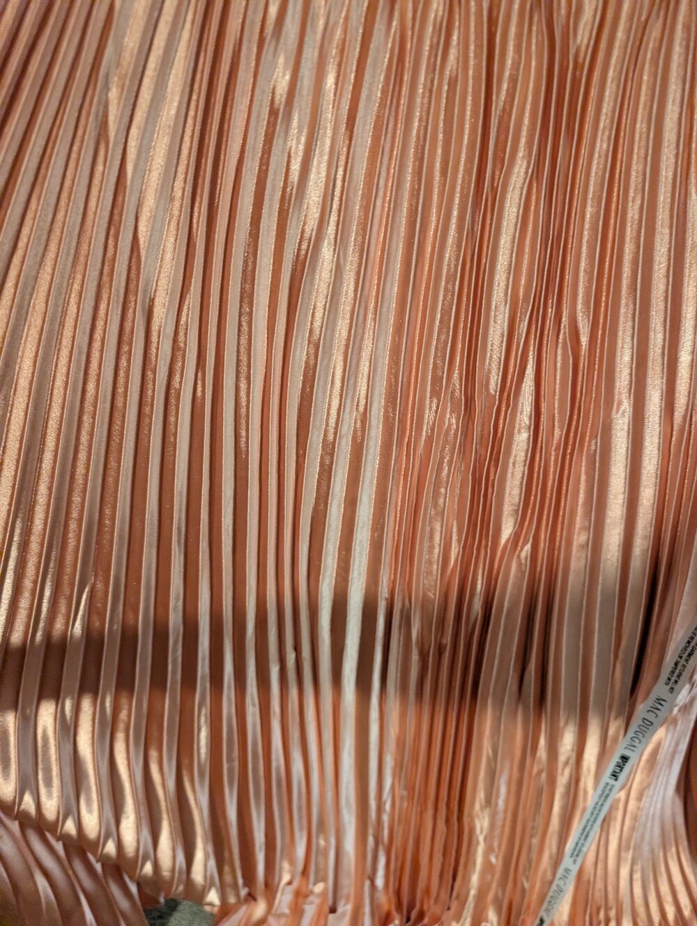 Mac Duggal 49039 sz 12 Rose gold Pleated - Picture 2 of 6